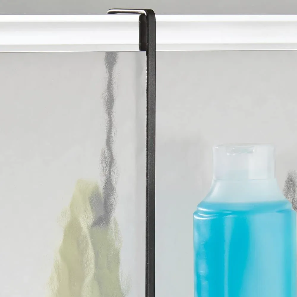 mDesign Duschorganizer Hängekorb mattschwarz 2 Körbe 54cm