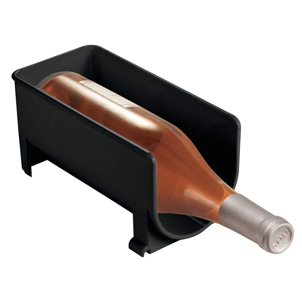 mDesign Flaschenhalter Weinregal 2er-Set schwarz