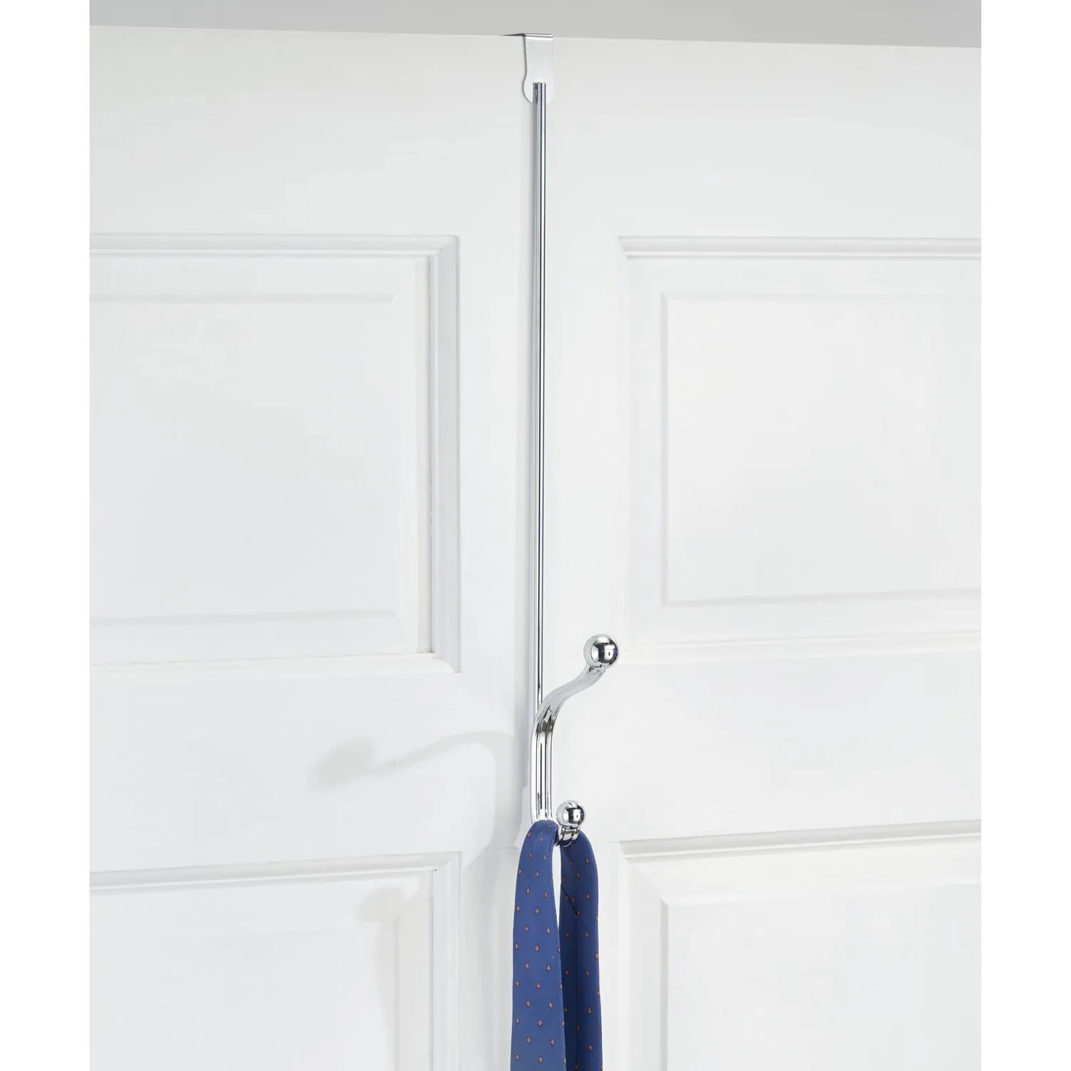 mDesign Türhaken Metall 2er-Set Silber 43,2 cm