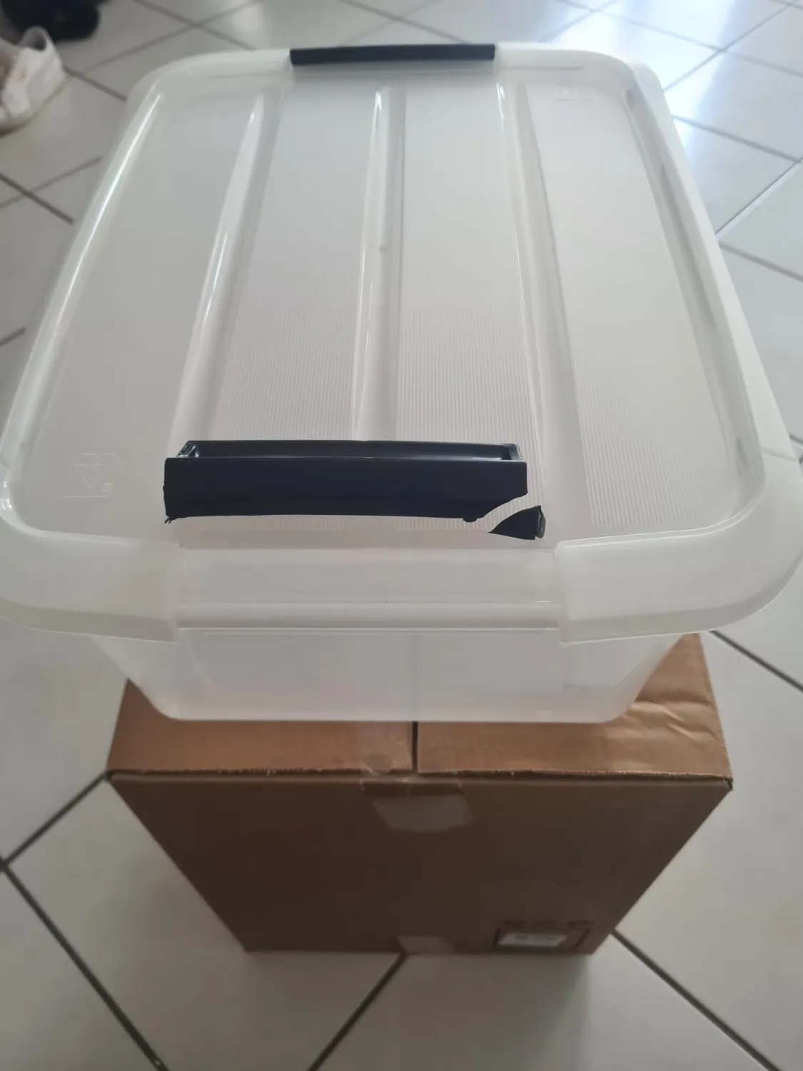 Iris Ohyama Top Box TB-15 Aufbewahrungsbox 15 L 4er-Set transparent