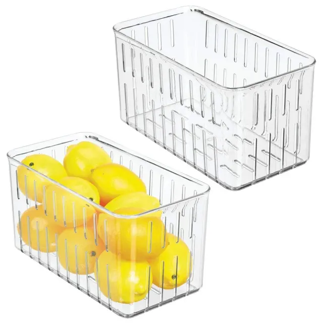 M Design Kühlschrankbox 2er-Set durchsichtig ohne Deckel