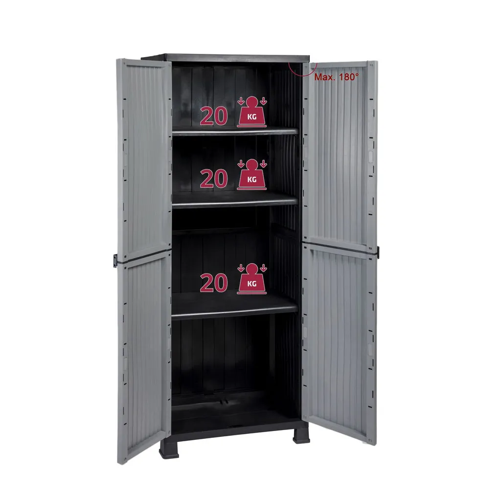 Kreher Noble Kunststoffschrank 3 Böden 171cm