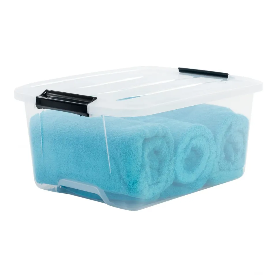 Iris Ohyama TB-15 Aufbewahrungsbox 15L Box Deckel Klar