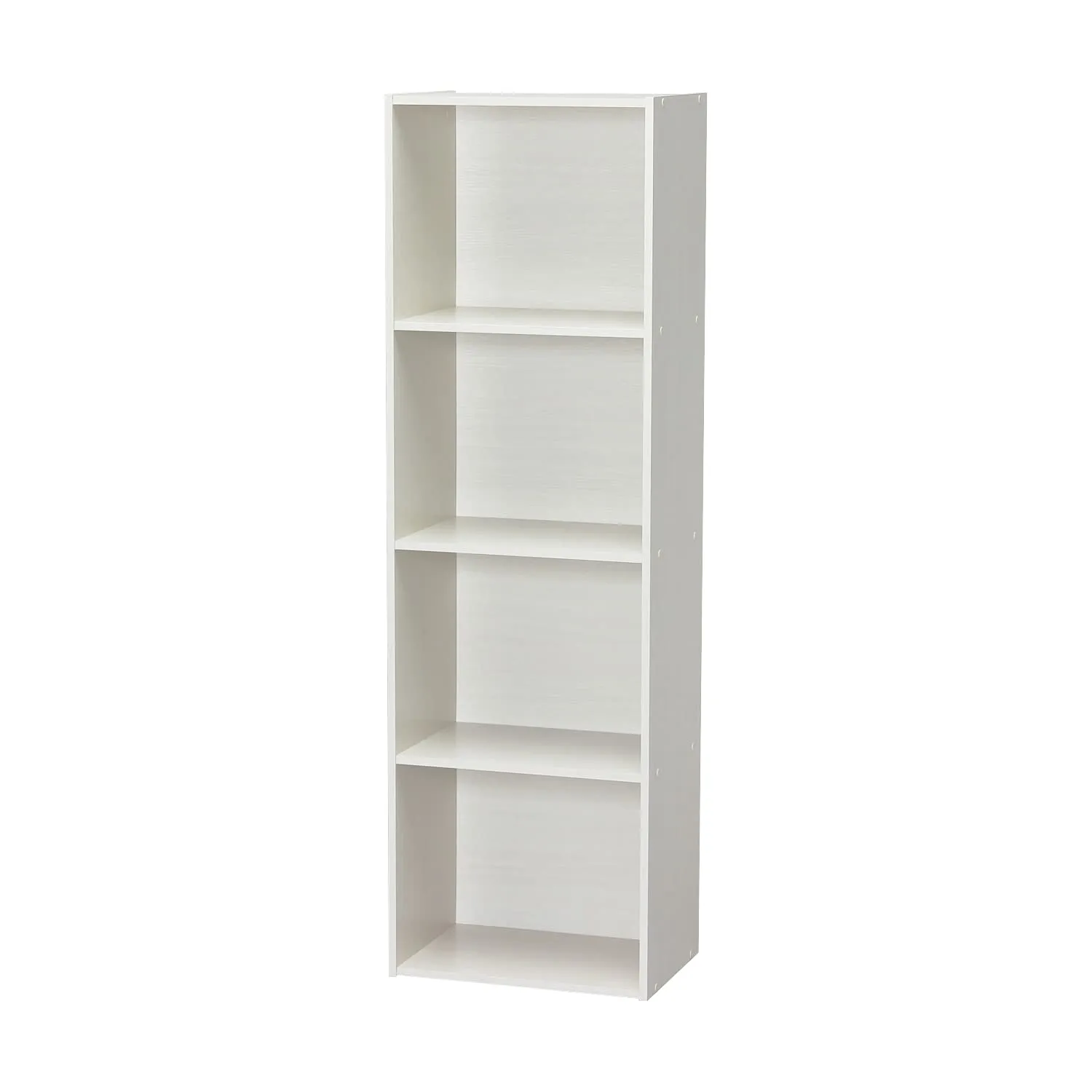 Iris Ohyama CX-4 Bücherregal weiß 4 Etagen 40cm Holz