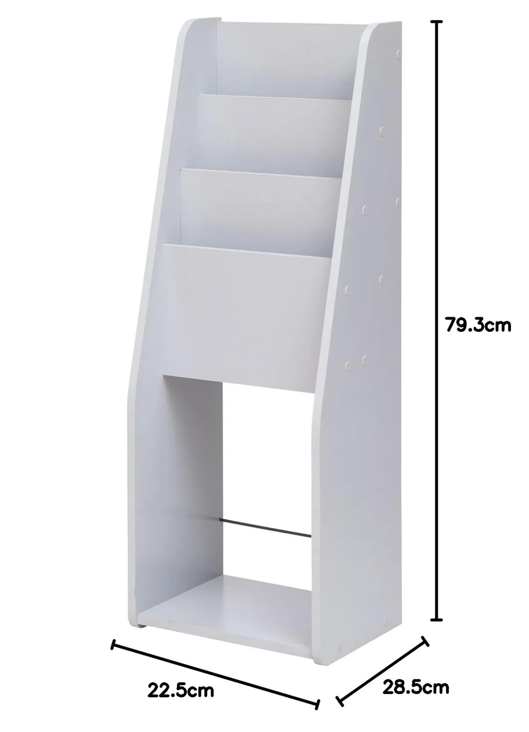 Iris Ohyama Magazine Rack Slim MR-S Zeitschriftenregal Grau