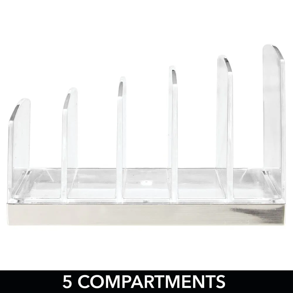 mDesign Kosmetik Organizer Schminkaufbewahrung transparent 5 Fächer