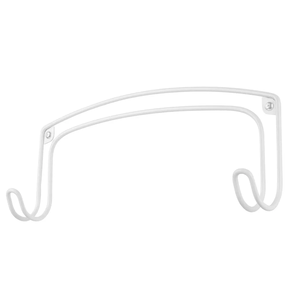 mDesign Bügelbretthalter Metall Wandmontage Weiß 2 Haken