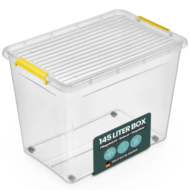 Kreher Simple Store Aufbewahrungsbox 145L transparent