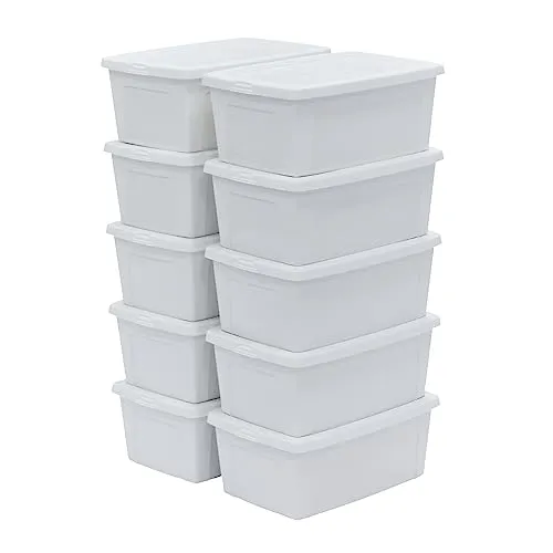 Iris Ohyama MCB-11 Aufbewahrungsbox 11L weiß 10er Set