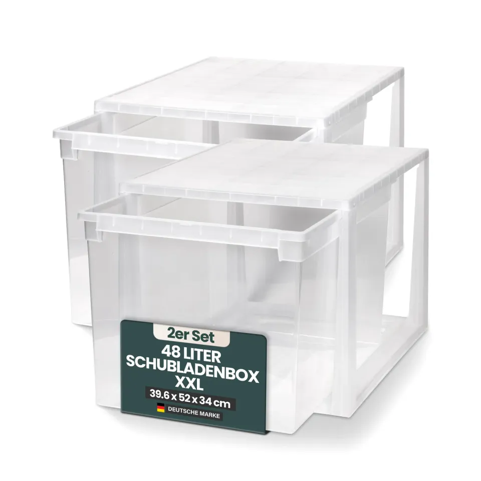 Kreher Schubladenbox 52 XXL Organizer 2er 48 L