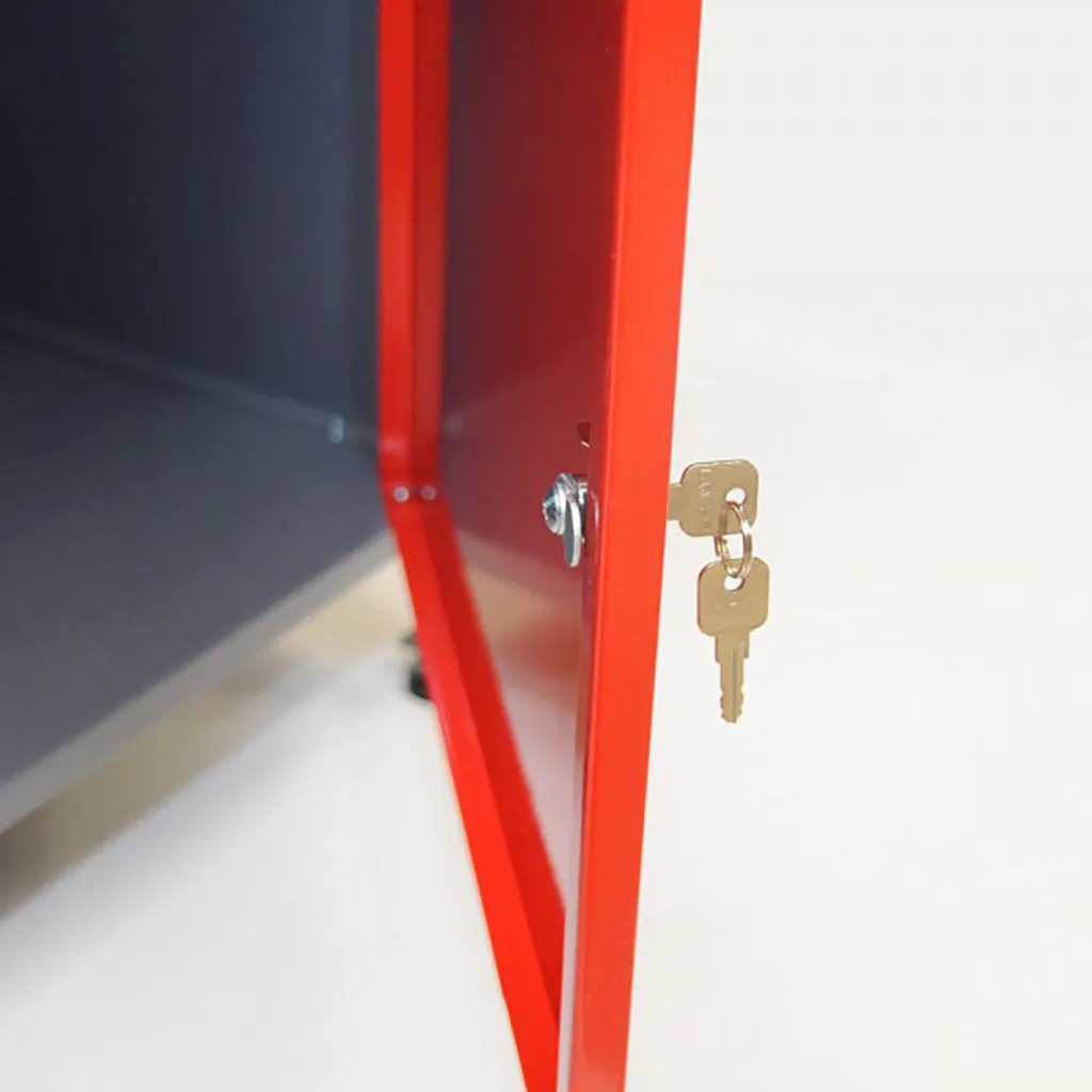 Kreher Werkbank Metall Rot 120cm 2er-Set Türen