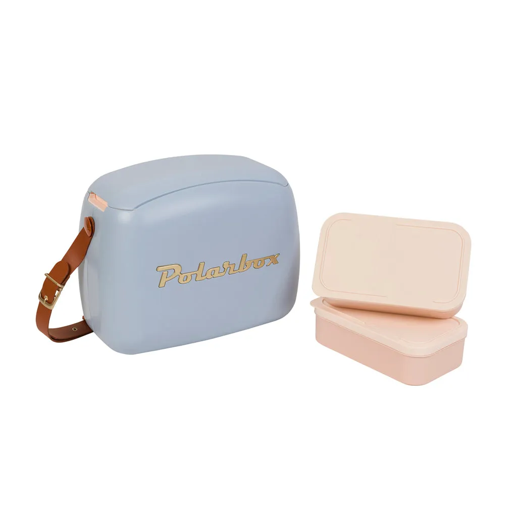 Kreher Polarbox Kühlbox 6 Liter mit Lunchboxen Retro