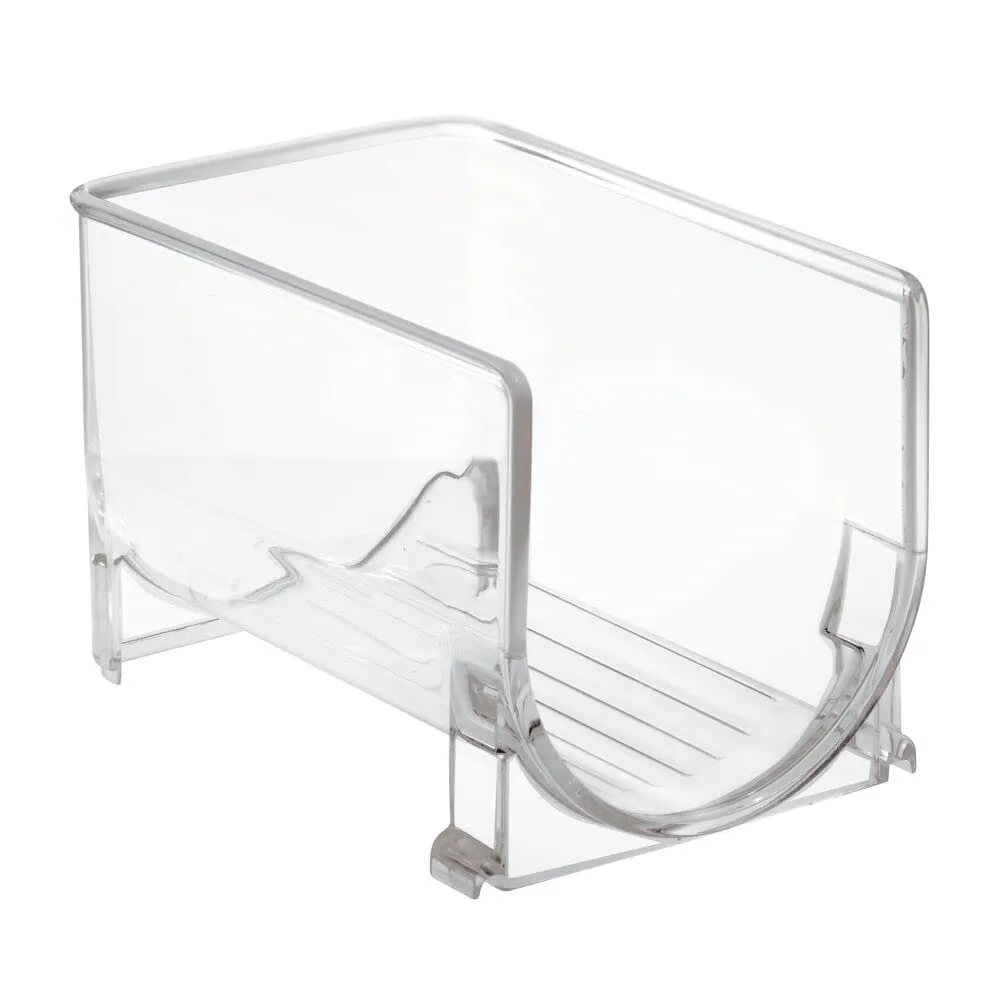 M Design Flaschenregal Kunststoff 2er-Set durchsichtig stapelbar