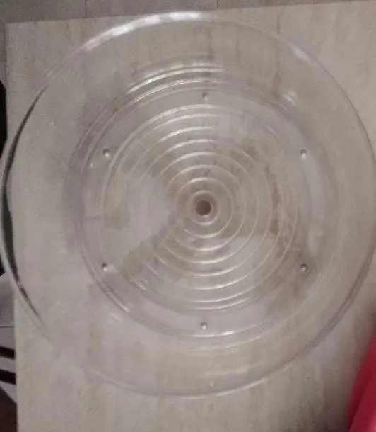 M Design Lazy Susan Gewürzregal Drehteller transparent Kunststoff