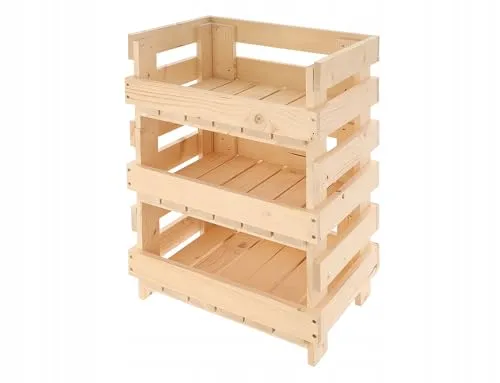 GoodFreshDecor Holzkiste Kiefer 35x25x17cm unbehandelt