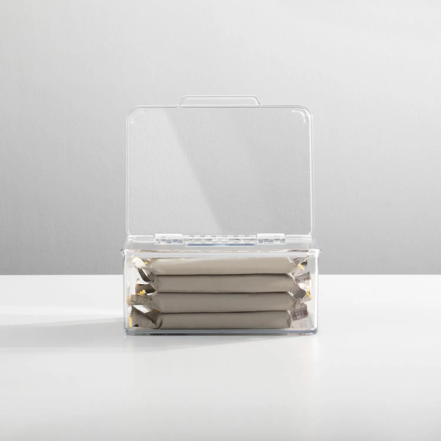 mDesign Küchen Organizer 2er Set Vorratsdose Deckel klar 14,2cm