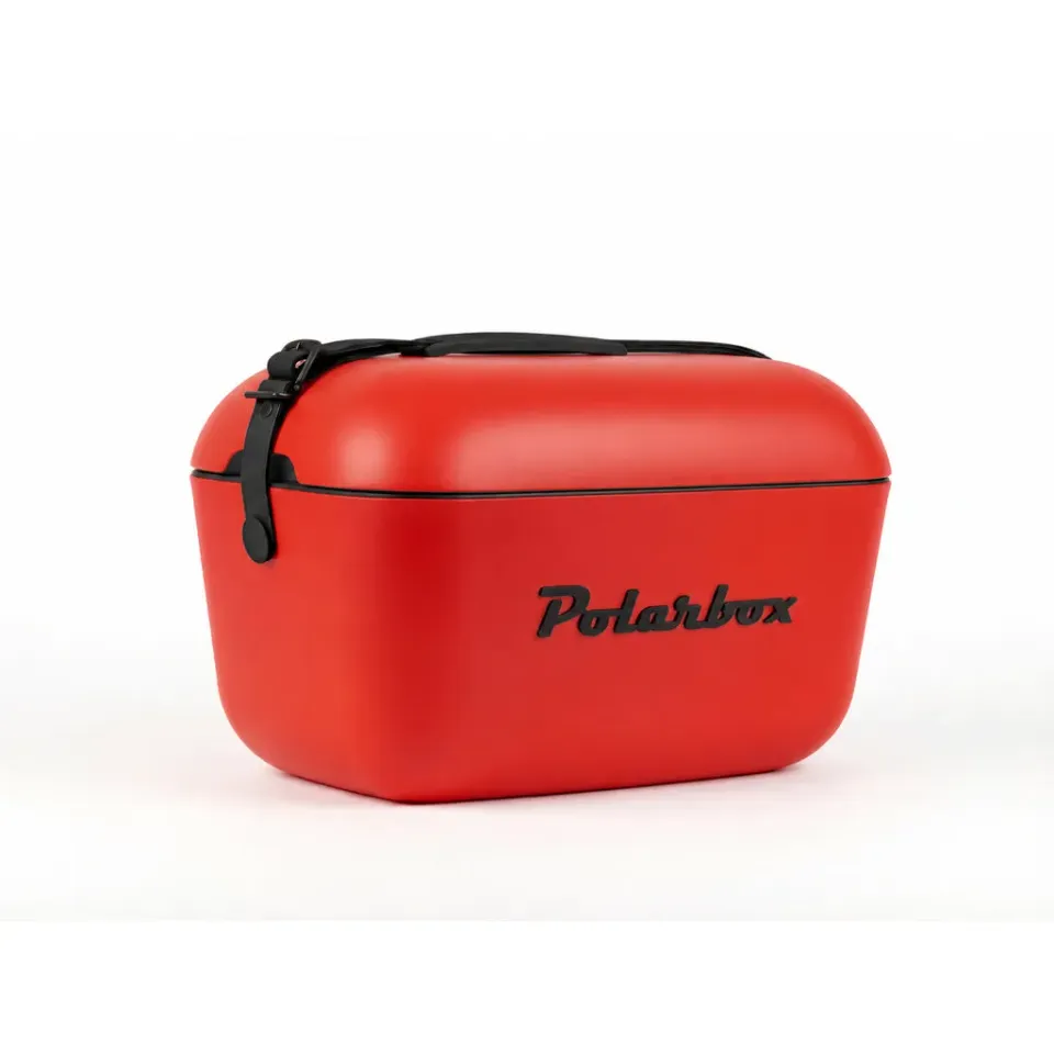 Polarbox Classic 20 L Kühlbox Rot-Schwarz Retro