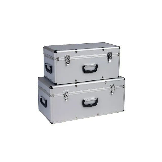 Kreher Transportkoffer Set 65+100 Liter Silber abschließbar