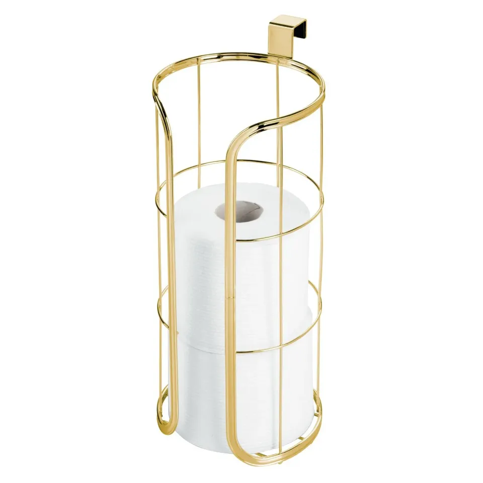 mDesign Ersatzrollenhalter Metall messingfarben 3 Rollen