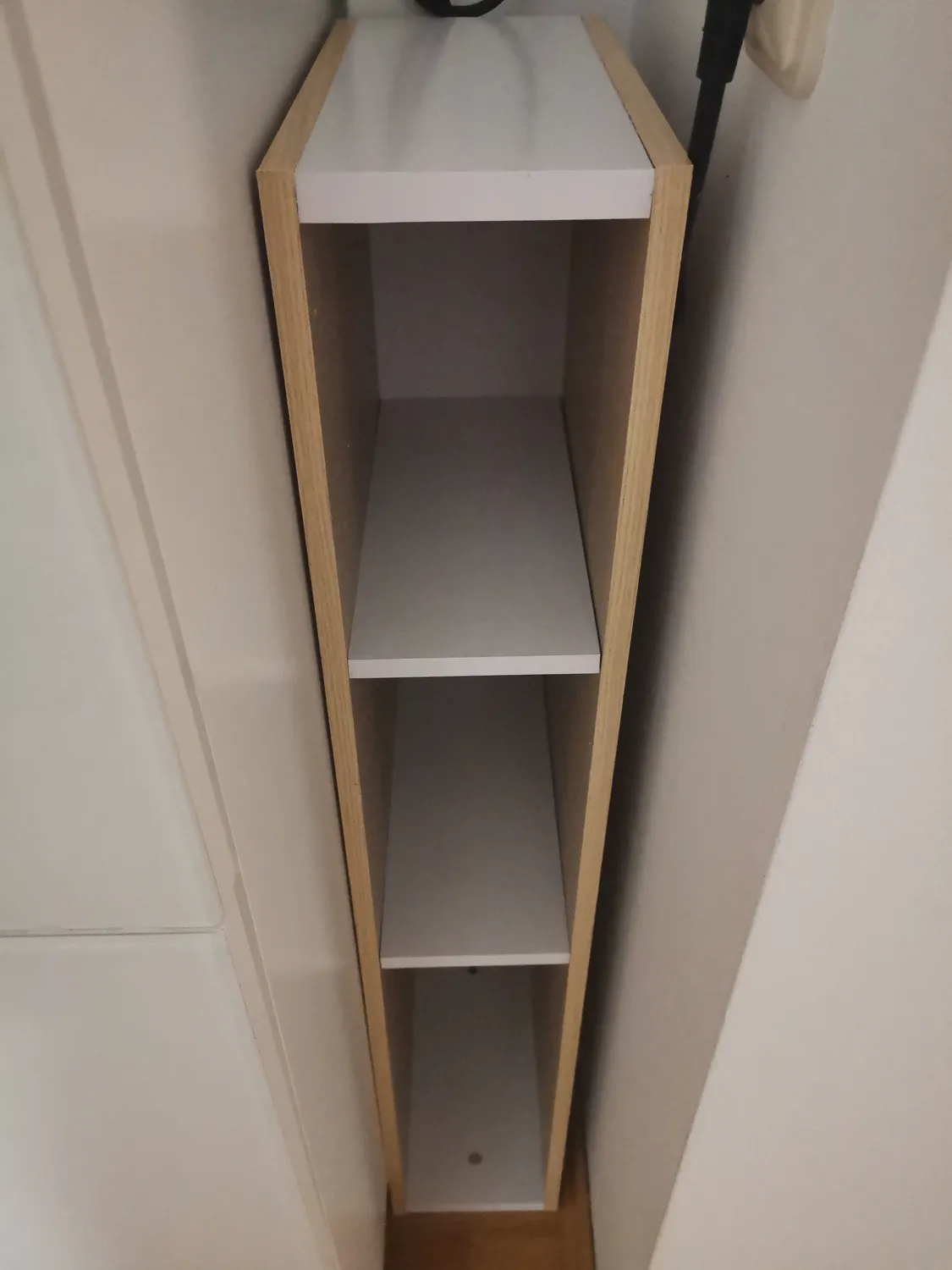 Iris Ohyama UB-6020 Regal braun 2 Ebenen Holz schmal
