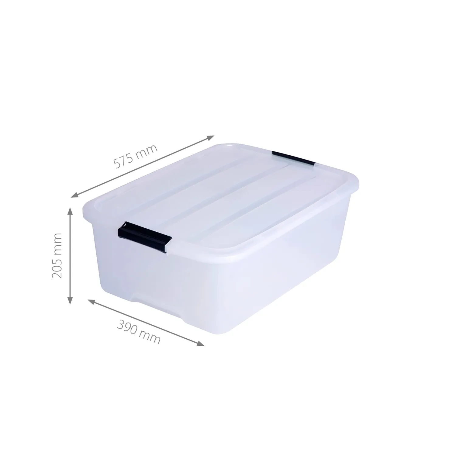 Iris Ohyama TB-30 Aufbewahrungsbox 30L 6er-Set transparent