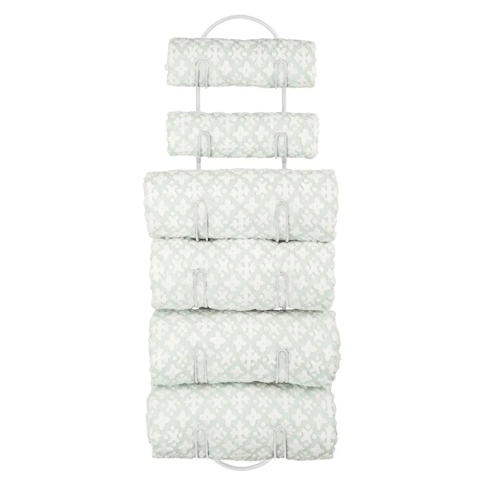 mDesign Handtuchhalter Wandmontage 2er-Set weiß