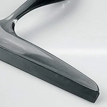 mDesign Duschabzieher 30,5 cm Schwarz Saugnapf