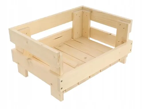 GoodFreshDecor Holzkiste Kiefer 35x25x17cm unbehandelt