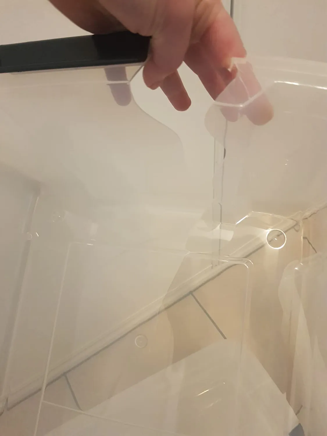 Iris Ohyama NTB-30 Aufbewahrungsbox 30 L 6er-Set transparent