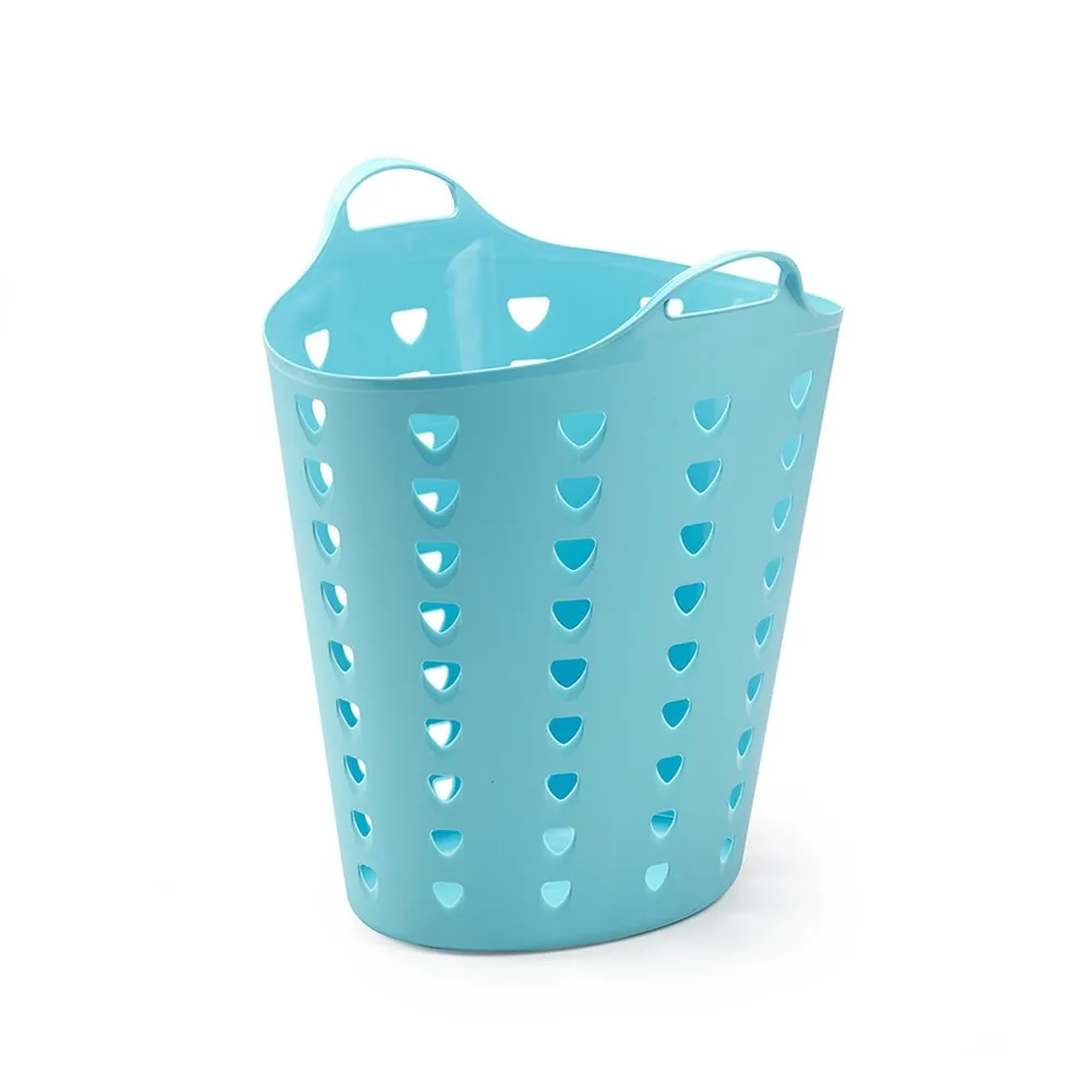Kreher Tragekorb 65 Liter Korb Hellblau 4er Set gelocht
