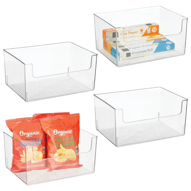 M Design Lebensmittelbox Kühlschrankbox 4er durchsichtig