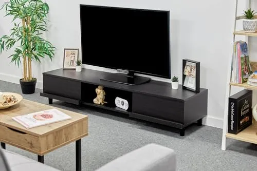 Iris Ohyama TV-Bank BAB-150A 150 cm Schwarze Eiche