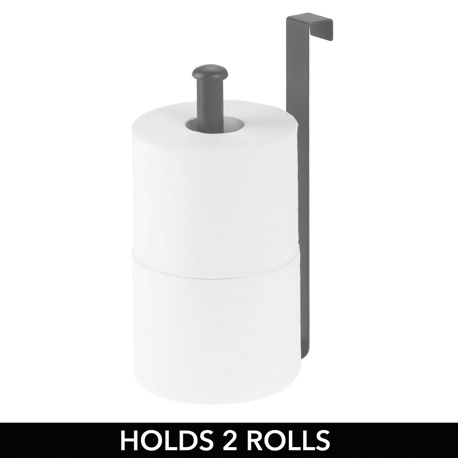 mDesign Toilettenpapierhalter Spülkasten grau 2 Rollen