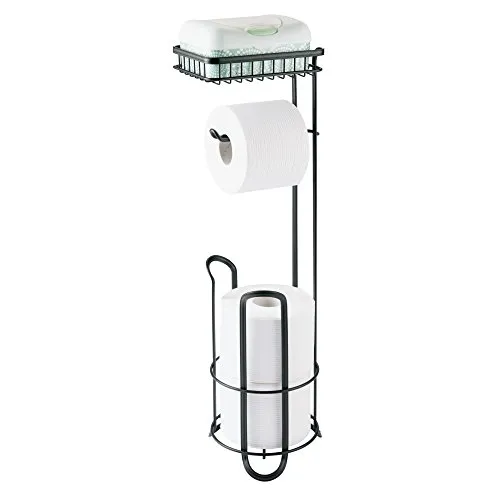 mDesign Toilettenpapierhalter 9401MDBSTEU Metall mattschwarz