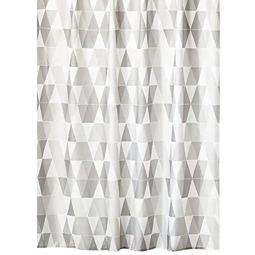 mDesign 11928 Duschvorhang grau 183x183 wasserabweisend
