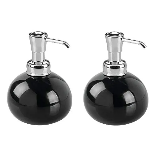 M Design York Seifenspender Schwarz Chrom Pumpe