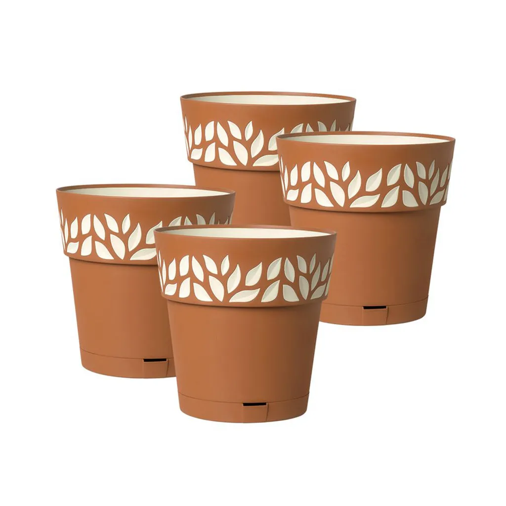 Kreher Cloe Pflanztopf 15cm 4er-Set terrakotta 1,5L