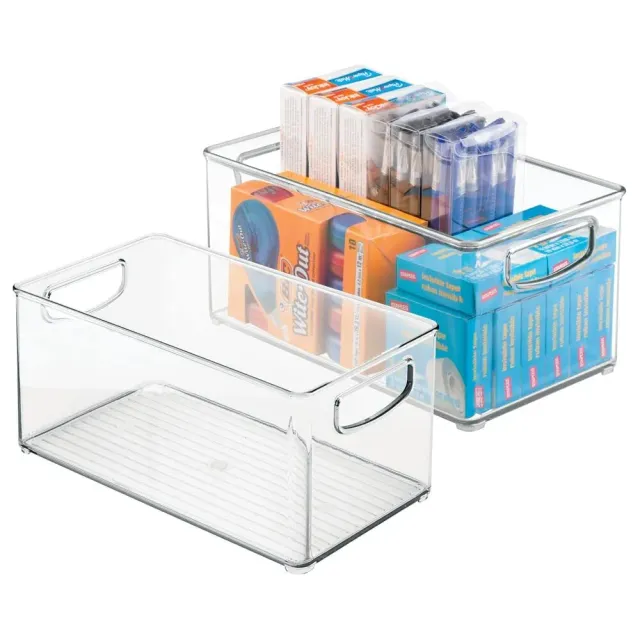 mDesign Schreibtisch Organizer transparent 2er-Set