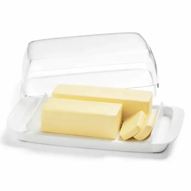 Lifewit Butterdose Butterbehälter mit Deckel transparent