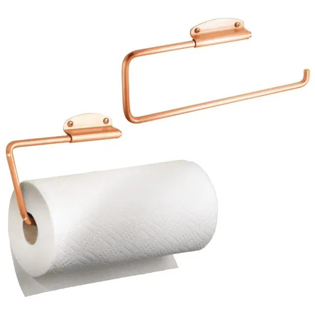 mDesign Küchenrollenhalter Wandmontage 2er-Set Kupfer