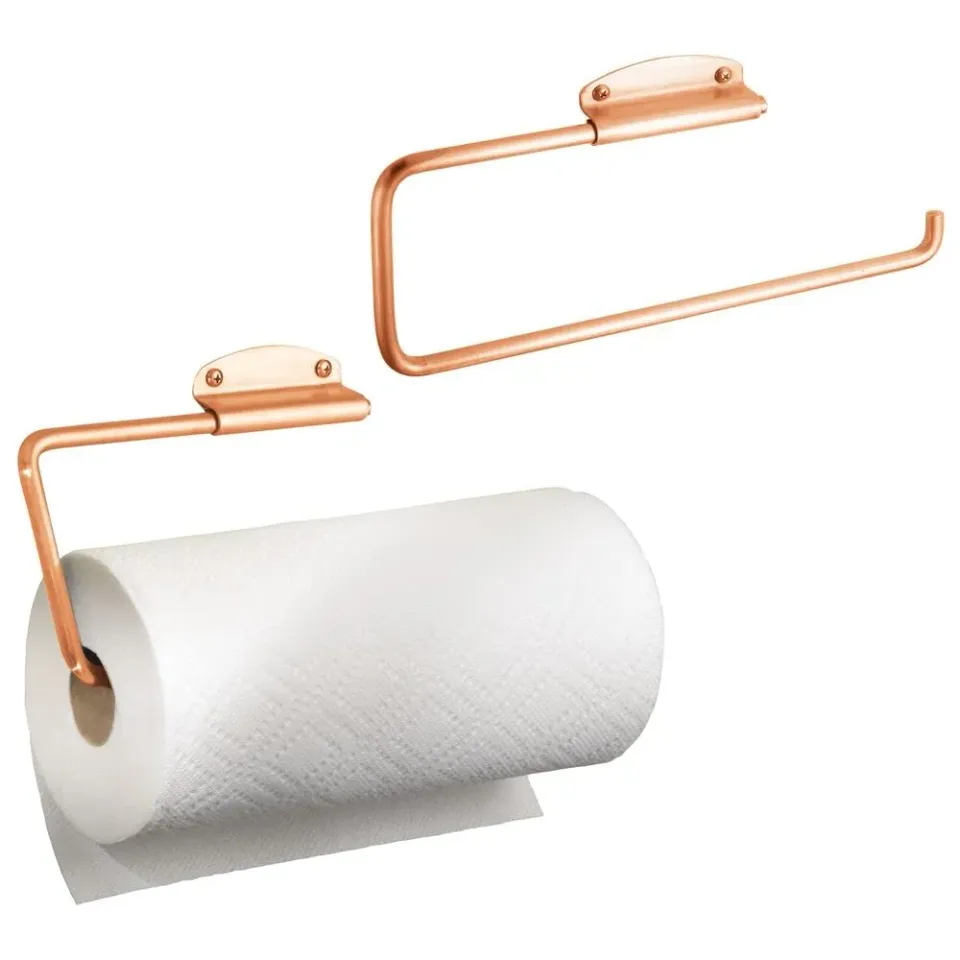 mDesign Küchenrollenhalter Wandmontage 2er-Set Kupfer