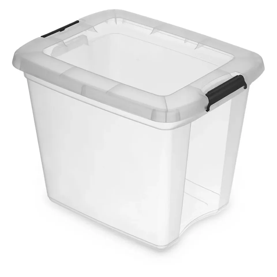 Kreher Robust Store Aufbewahrungsbox 27 Liter transparent