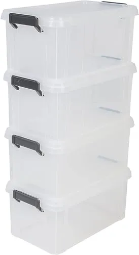 Iris Ohyama Multi Box MBX-6 Aufbewahrungsbox 4x6L transparent stapelbar