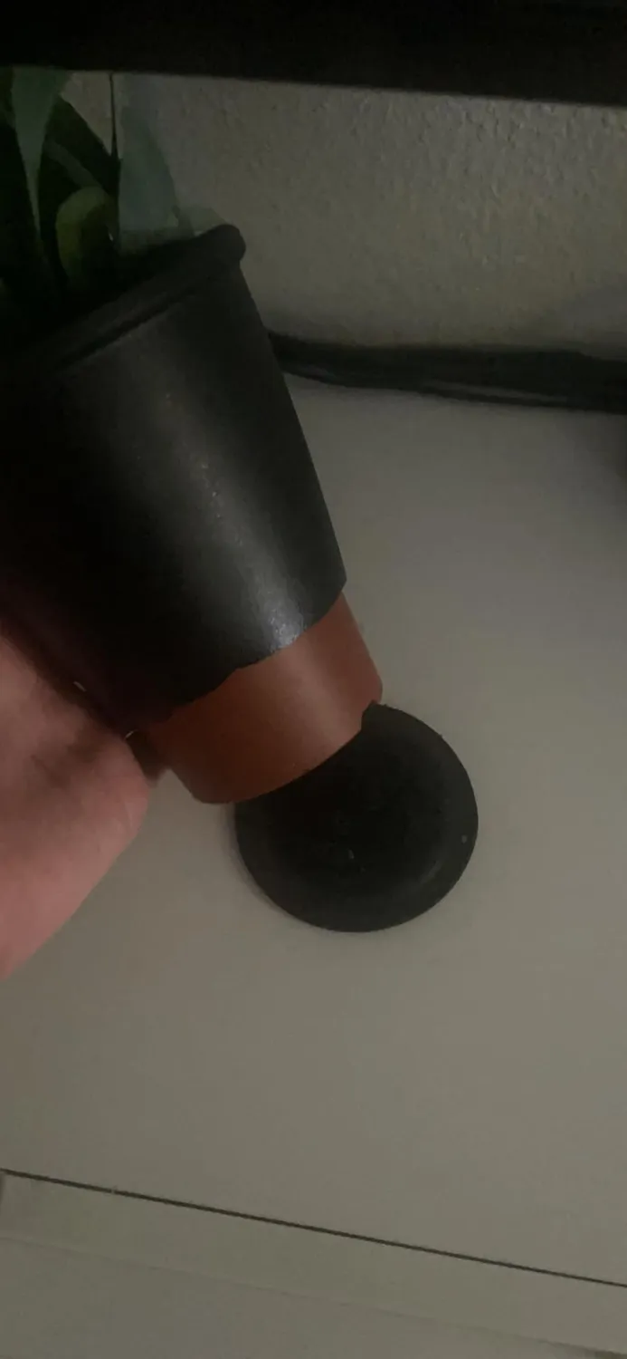 BOMCLAP Hängeblumentopf 4er Set schwarz Melamin