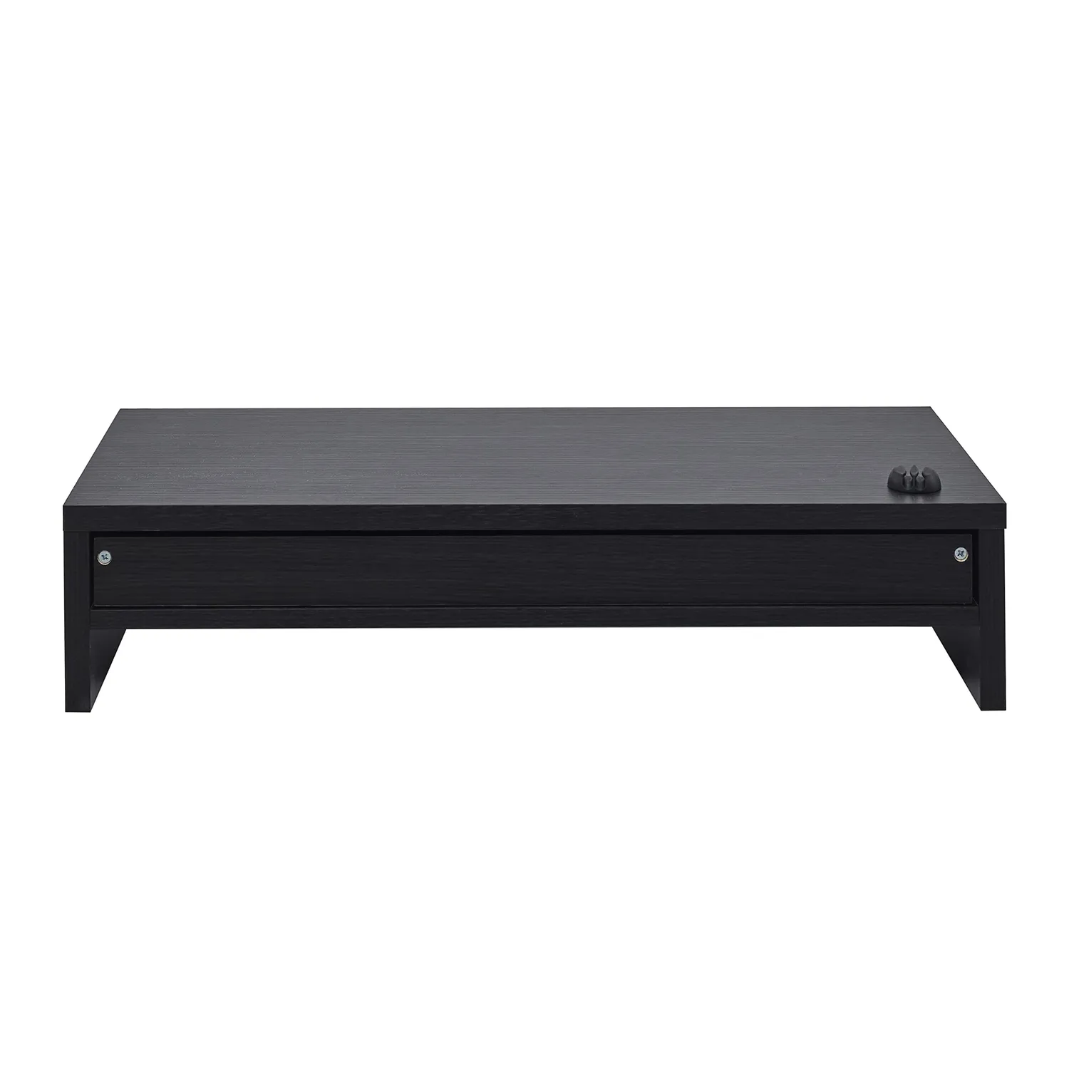 Iris Ohyama MS-590D Monitorständer Eiche schwarz mit Schublade