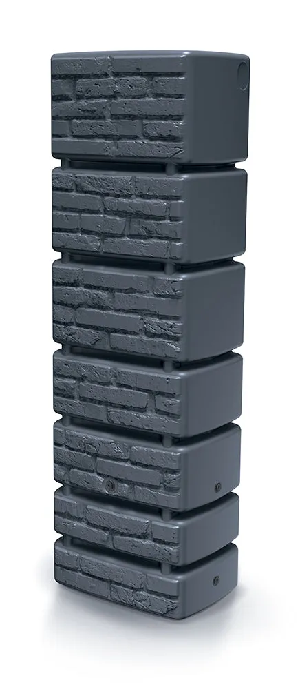 Kreher Tower Brick 350 Liter Regentonne Braun 350L frostsicher