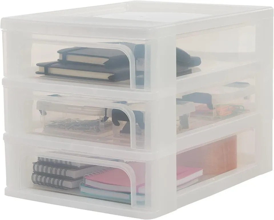 Iris Ohyama Organizer Chest OCH-2030 Schubladenbox transparent 3x4L