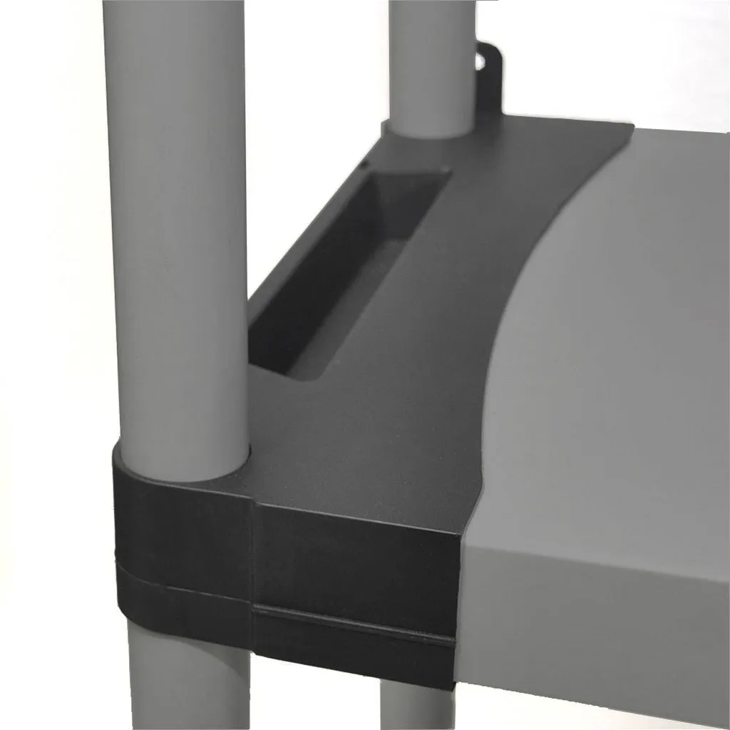 Kreher Armadio Schwerlastregal 4 Böden 80x40x168 schwarz-grau
