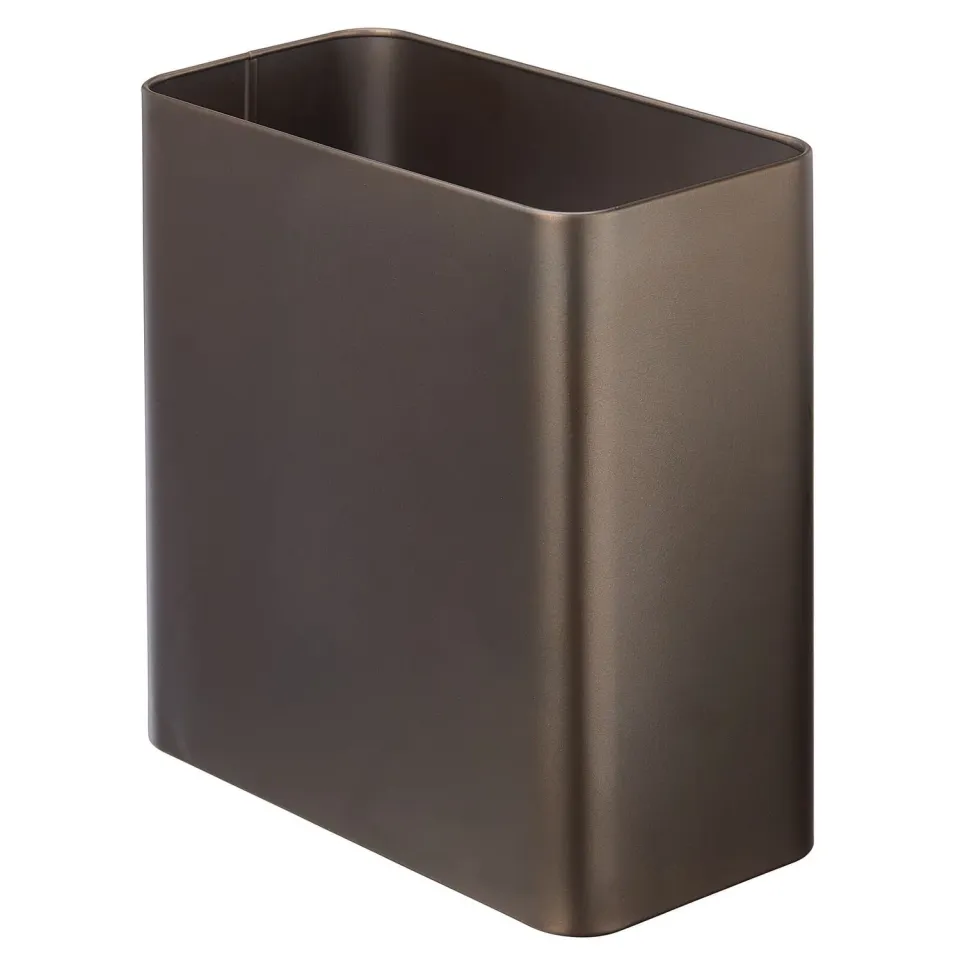 mDesign 17957MDBSTEU Mülleimer 10L bronzefarben Metall