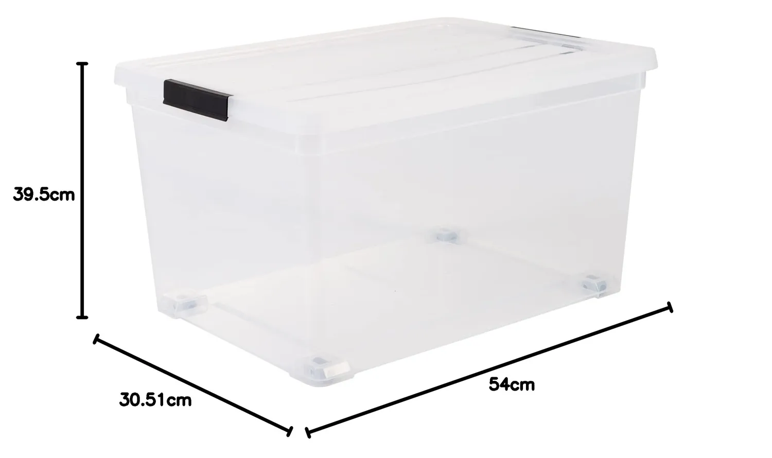 Iris Ohyama NCS-320 Aufbewahrungsbox 50 L transparent stapelbar
